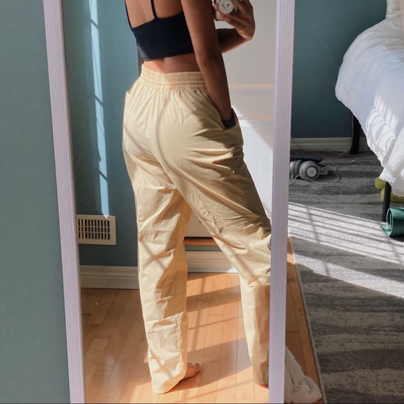 Vintage yellow tie up trousers - Picture 2 of 5